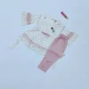 Light pink Floral Frock with Capri for Little Princess
