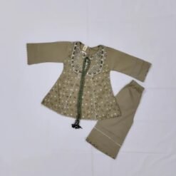 Embroided Floral Frock For Little Girls