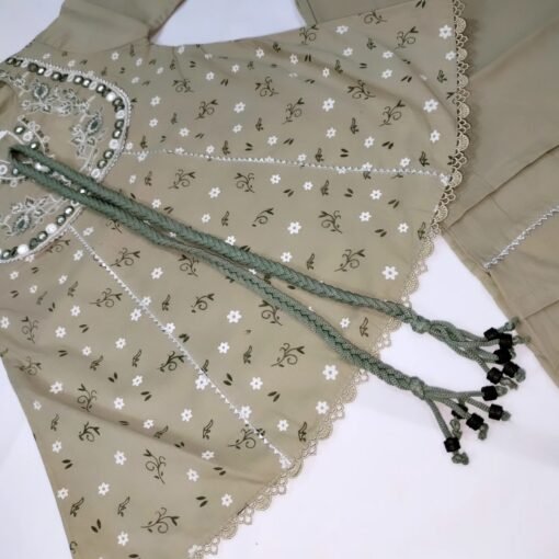 Embroided Floral Frock For Little Girls - Image 2