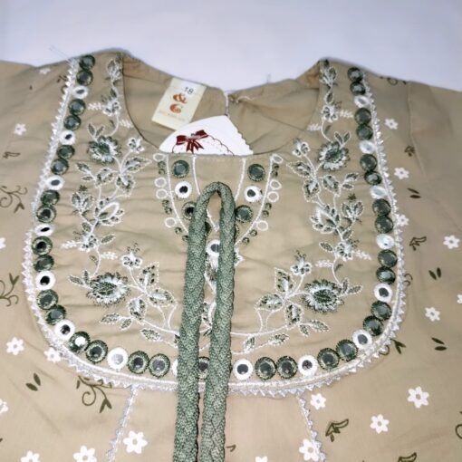 Embroided Floral Frock For Little Girls - Image 4