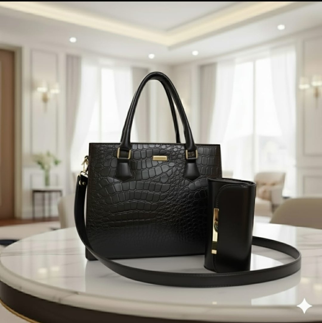Crocodile Box Premimum Leather Bag