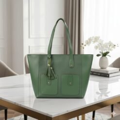 Double Tone double pocket premium Olive green bag