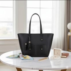 Double Tone double pocket premimum Black bag