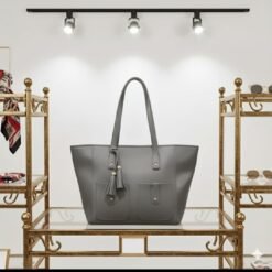 Double Tone double pocket premimum Grey bag