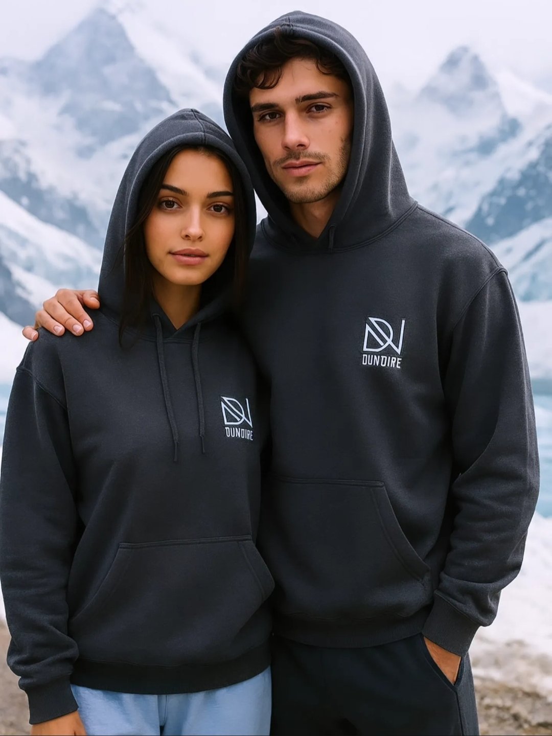 Charcoal grey dropshoulder Boxifit Unisex premium 350+ GSM Fleece hoodie